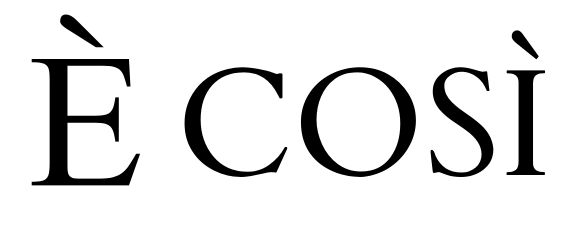 Sello de Calidad &Egrave; COS&Igrave;